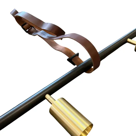 Taklampa Rubn Long John 4 SvartMässing (1)