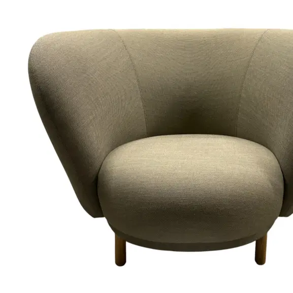 Fåtölj Massproductions Dandy GråGrönEk (2)