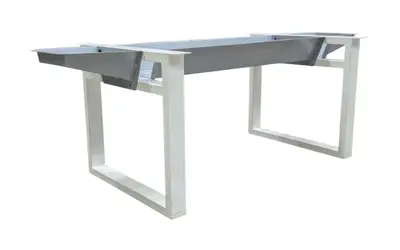 Konferensbordsstativ VitGrå 194×84