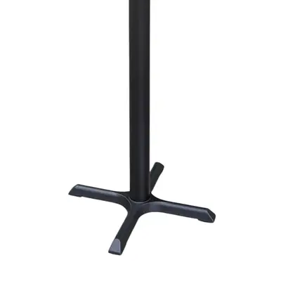 Cafébord GråSvart Ø70