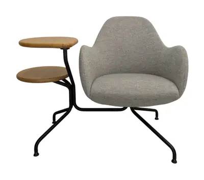 Fåtölj Blå Station Wilmer 058CT LjusgråSvartEk