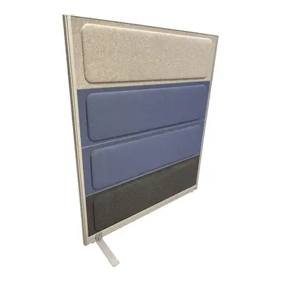 Golvskärm Kinnarps Rezon MörkgråGråBlå