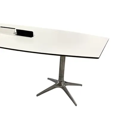 Konferensbord EFG Hidetech VitSvartKrom 240×120