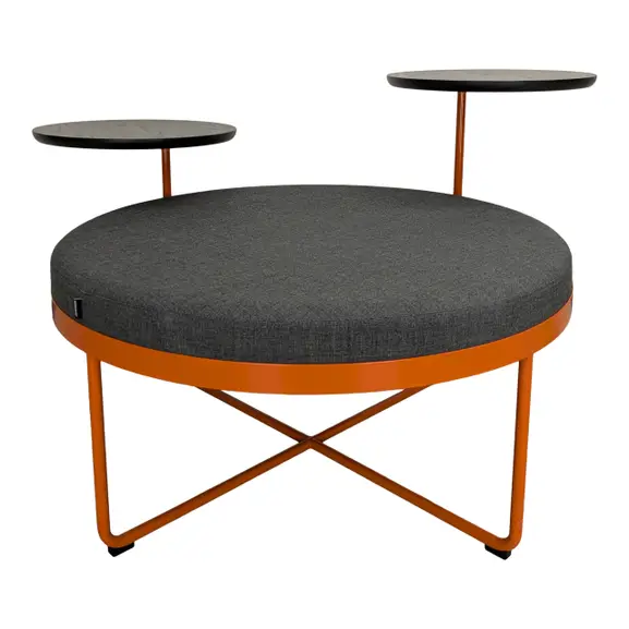 Sittpuff med bord Johanson Design Shima OrangeGrå (4)