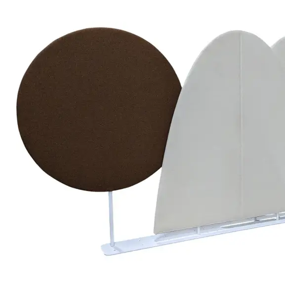 Golvskärm Offecct VitBrun 400×192