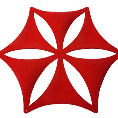 Ljudabsorbent Abstracta Airflake röd