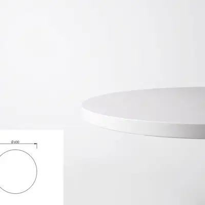 Bordsskiva Ø60 Vit