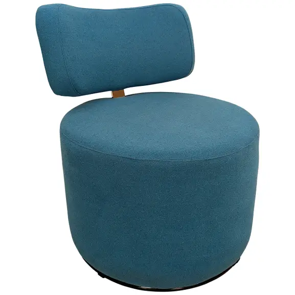 RPG 189722-264885 Sittpuff med rygg Sits Mokka Espresso Swivel Turkos