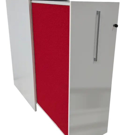 Towerförvaring Edsbyn Access Vänster 3xA4 VitRöd (2)