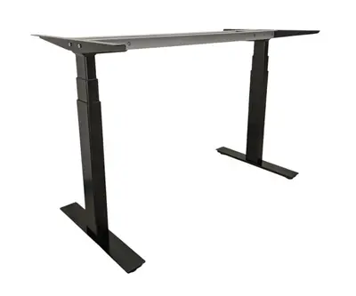 Elskrivbord ROL Ergo Svart 120-140×70-80