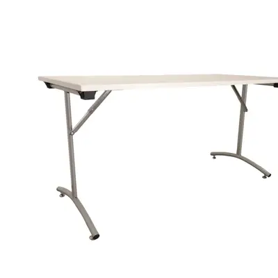 Fällbord Skafab Foldy Vit-Silver 140×70 INRECO