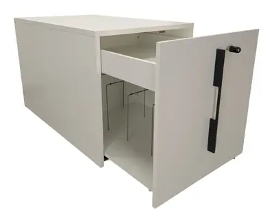 Towerförvaring Höger Låg Vit (1)