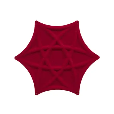 Ljudabsorbent Abstracta Airflake Röd