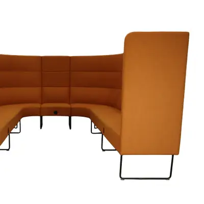 Soffa EFG Mingle Lounge OrangeSvart