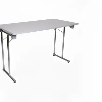 Utbildningsbord Grå/Krom 120x60