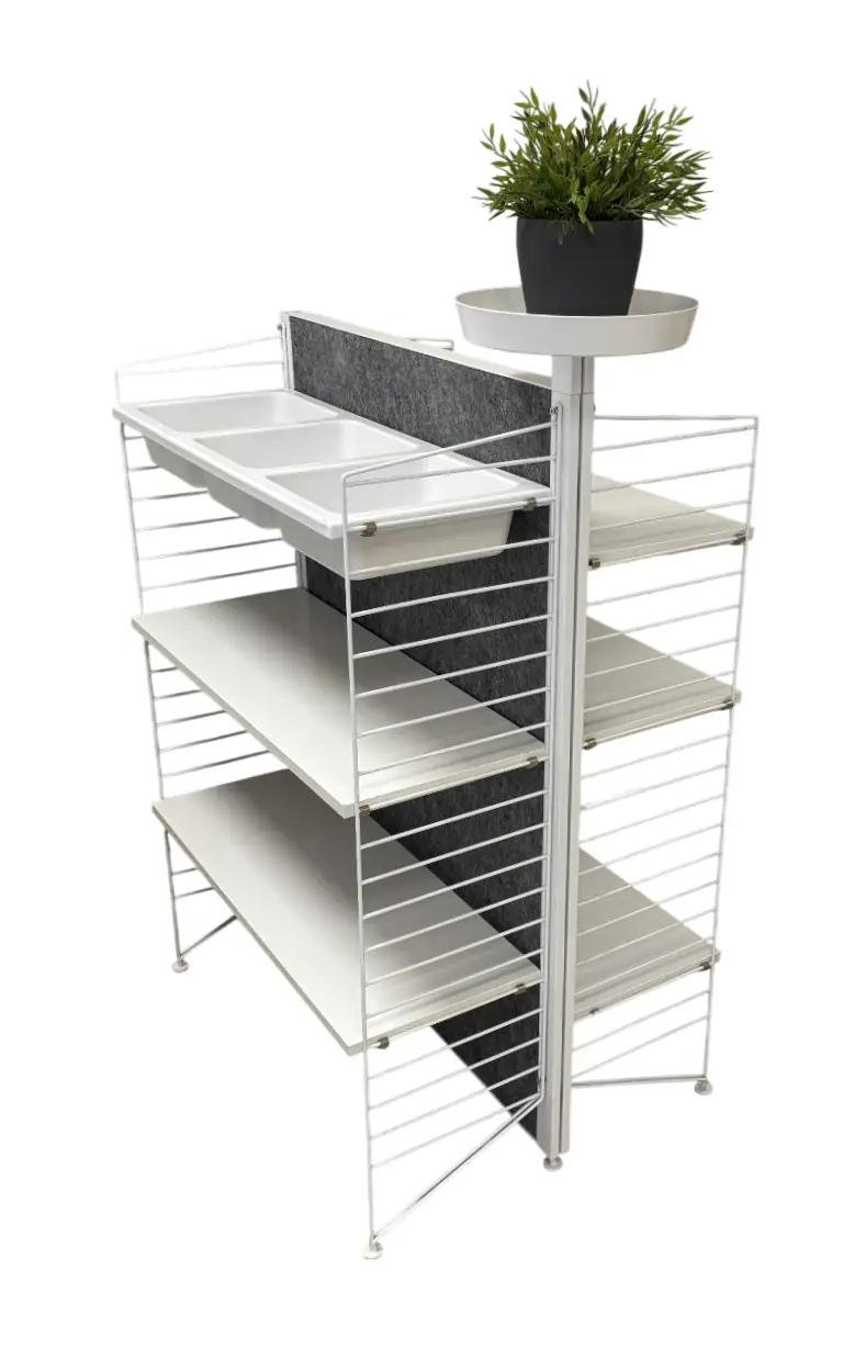 Hylla String Furniture Fristående GråVit (4)