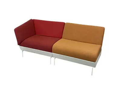 Soffa Lammhults Addit 2-sits RödVinrödOrange