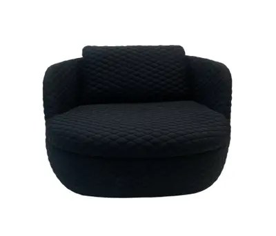 Fåtölj Moooi Bart Swivel Svart (2)