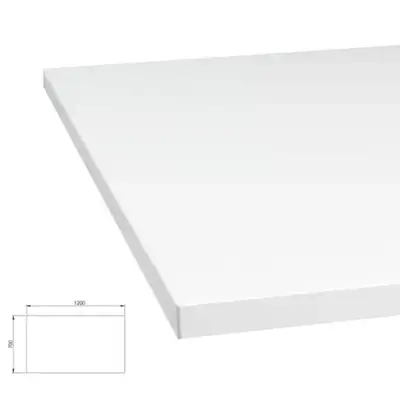 Bordsskiva Vit 120x70