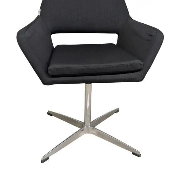 Konferensstol Lotus Furniture Amsterdam MörkgråKrom (7)