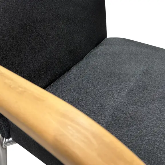 Stol NowyStyl Loco II SvartKromBjörk (4)