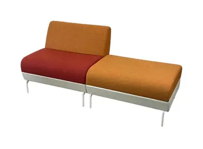 Soffa Lammhults Addit 2-Sits RödOrangeVit