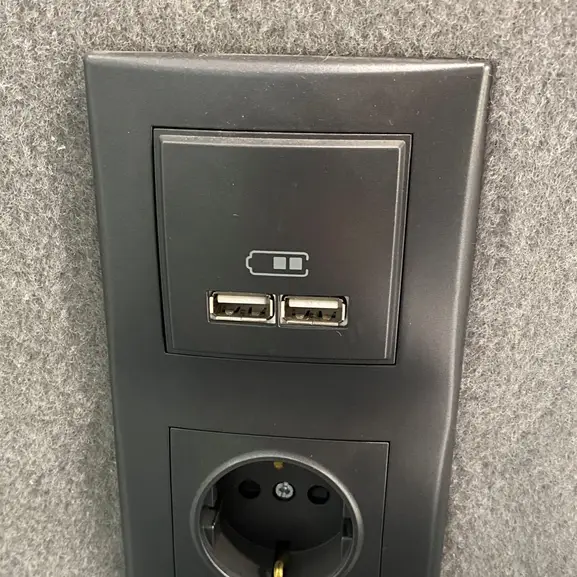 Telefonbås Pod Silen Space 1 RödSvartGrå (2)