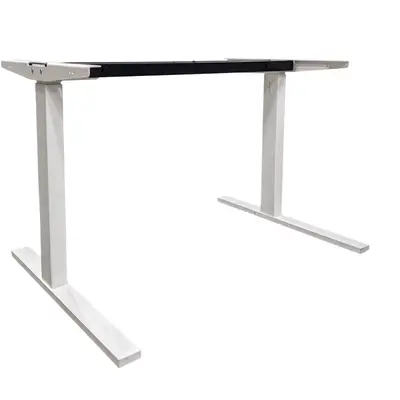 Elskrivbord Linak Vit L-fot 120-160×80 (2)