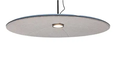 TaklampaLjudabsorbent Abstracta Lily Grå Ø120 (2)