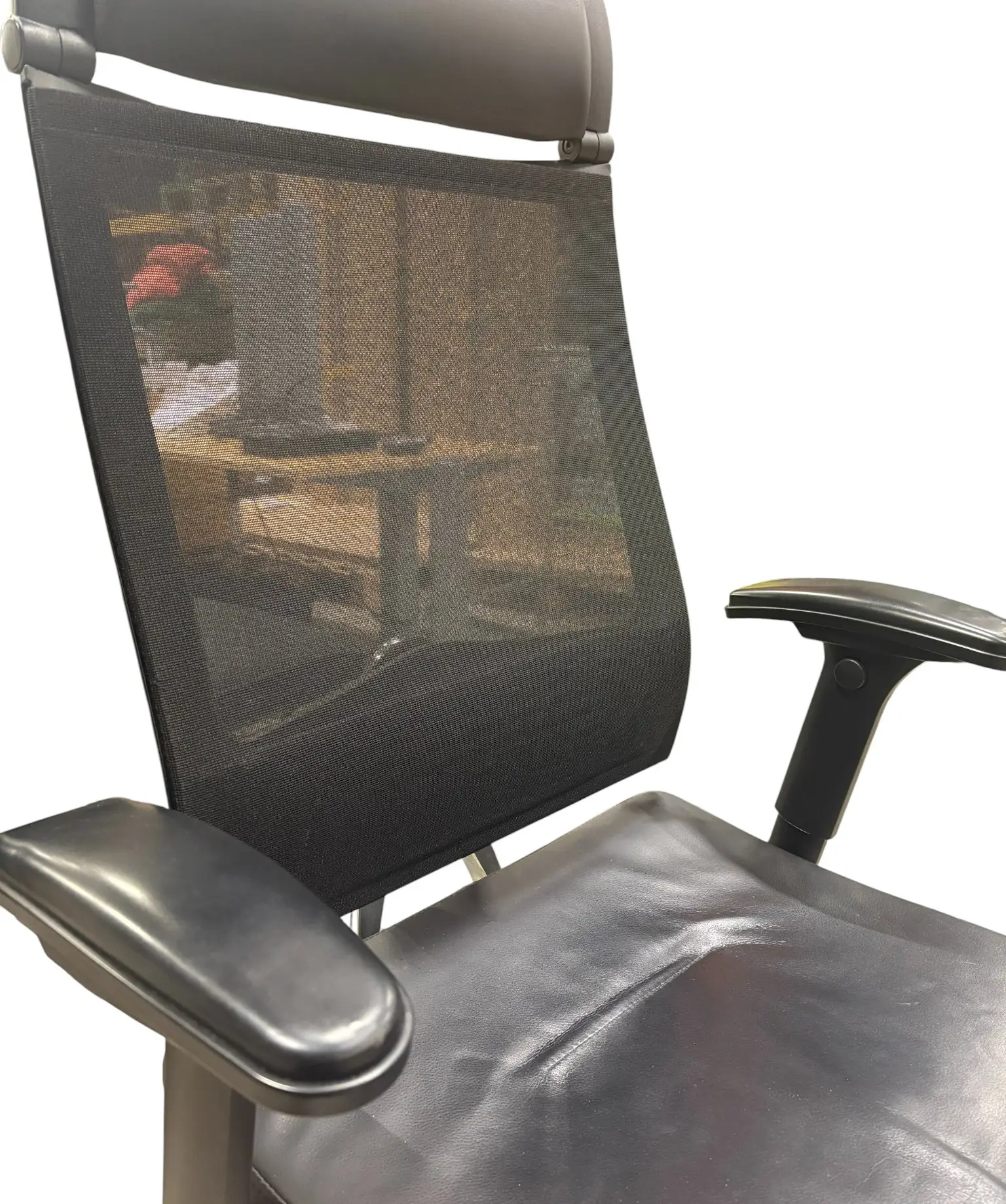 Kontorsstol Sedus Open Up 103 SvartSkinnKrom (3)