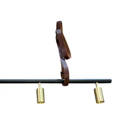 Taklampa Rubn Long John 4 SvartMässing (2)