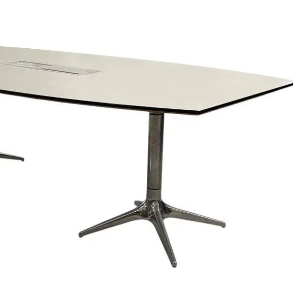 Konferensbord EFG Hidetech VitSvartKrom 240×120 (2)