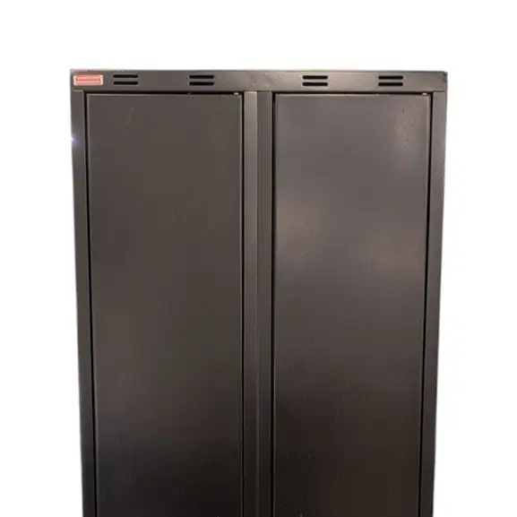 Klädskåp 2 Dörrar Svart (3)