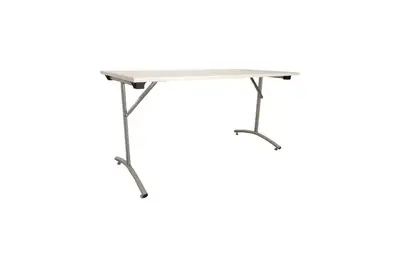 Fällbord Skafab Foldy Vit-Silver 140×70 INRECO