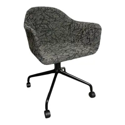 Konferensstol Menu Harbour Dining Chair Svart/Mönstrad