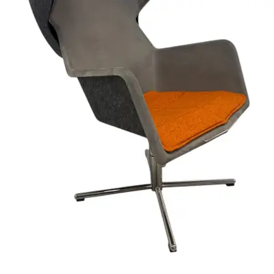 Fåtölj Blå Station Peekaboo GråOrange (3)