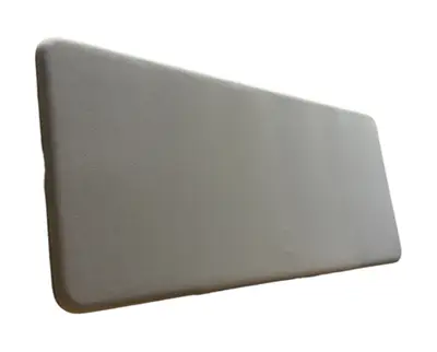 Bordsskärm Abstracta Softline Grå 160×65 (2)