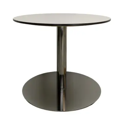 Soffbord VitKrom Ø70