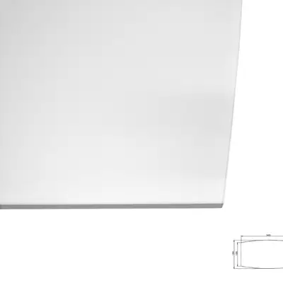 Konferensskiva Modern 240×120 vit