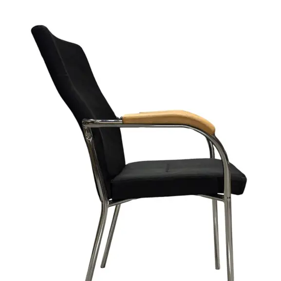 Stol NowyStyl Loco II SvartKromBjörk (3)