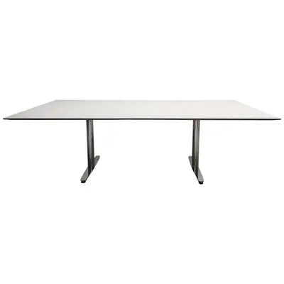 RPG 101021-254504 Konferensbord Edsbyn Connect VitSvartKrom 240x120cm