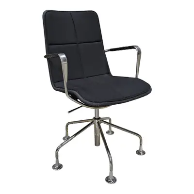 Konferensstol Swedese Kite Svart/Grå/Krom