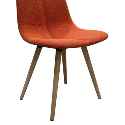 Stol Offecct Duo Wood RödOrange