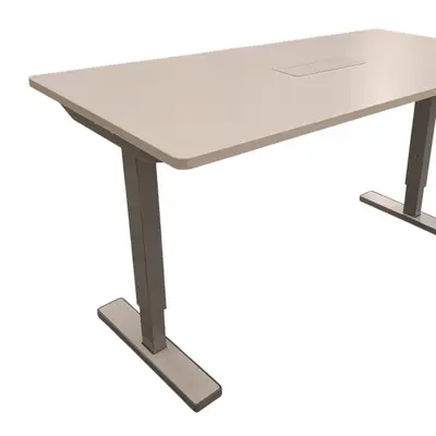 Skrivbordsstativ Justerbart VitGrå 140×70