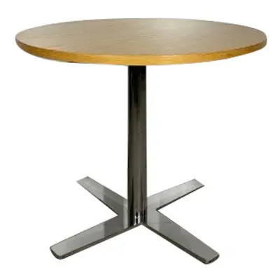 Soffbord Balzar Beskow B-54 Krom/Ek Ø62