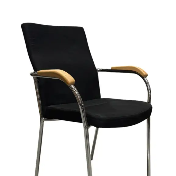 Stol NowyStyl Loco II SvartKromBjörk (2)