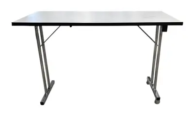 Utbildningsbord RBM Standard 4680 VitSvartKrom 120×60 (2)