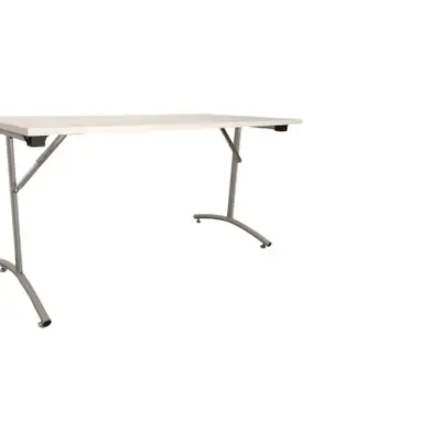 Fällbord Skafab Foldy Vit-Silver 140×70 INRECO