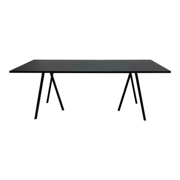 KonferensMötesbord HAY Loop Stand Svart 200×92 (2)