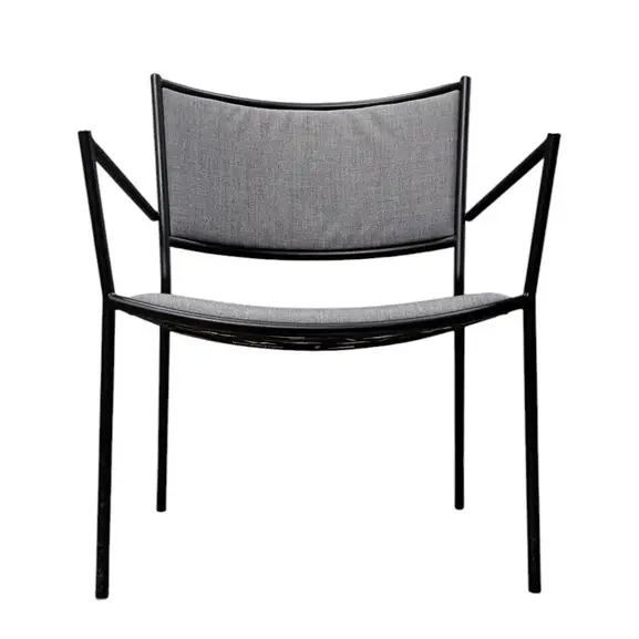 Fåtölj Massproductions Jig Easy Chair GråSvart (3)